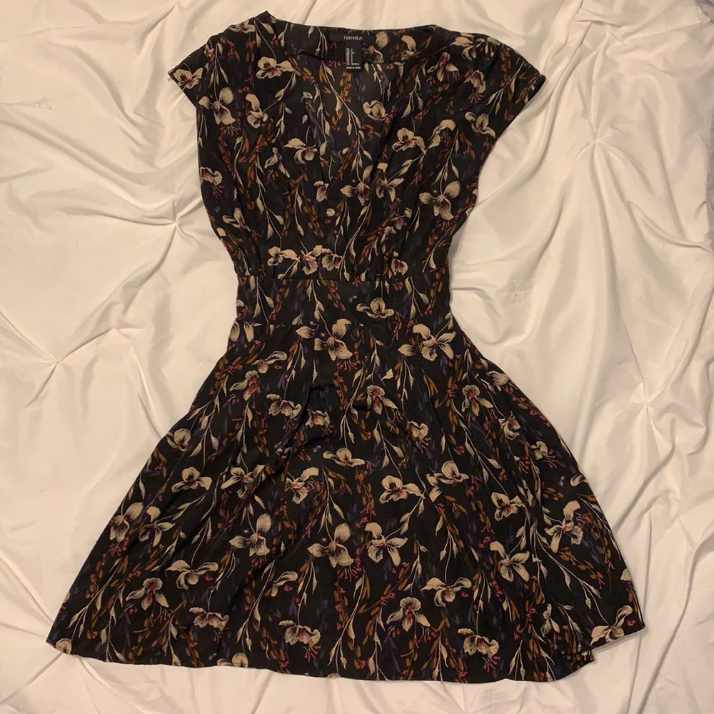 Floral dress.
